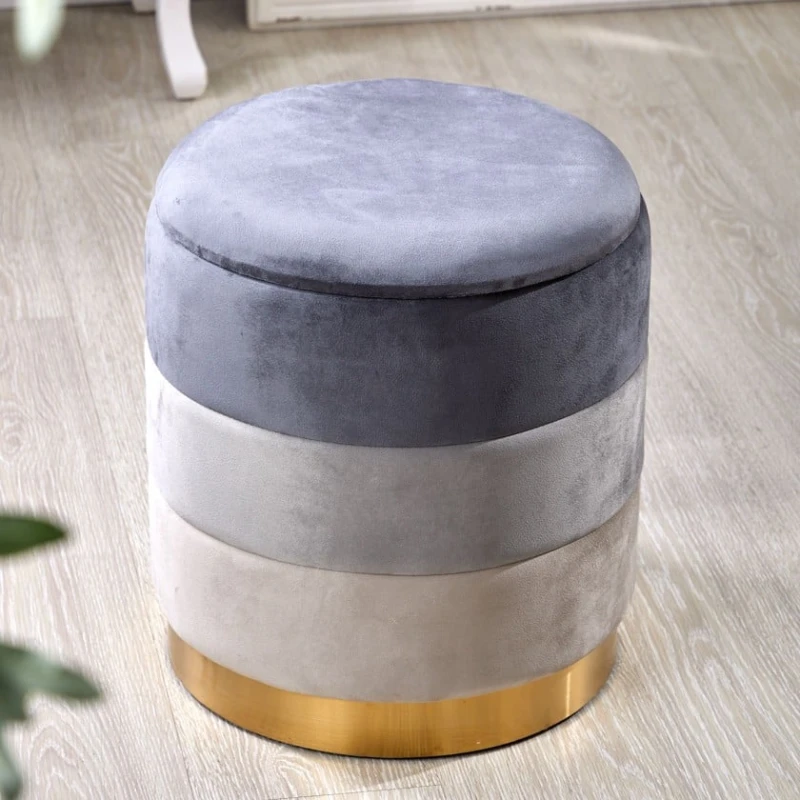 Пуфик 75, ткань, серый, 40x35x35 см Пуфик 75, ткань, серый, 40x35x35 см