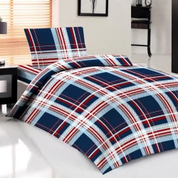 Yataq dəsti Giltex Şotlandka, yorğan üzü 160х220 sm, mələfə 180x220 sm, yastıq üzü 50х70 sm, bir yarım, ranfors, krem