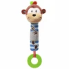 Прорезыватель-пищалка Babyono Monkey George, силикон/текстиль, 22 см Прорезыватель-пищалка Babyono Monkey George, силикон/текстиль, 22 см