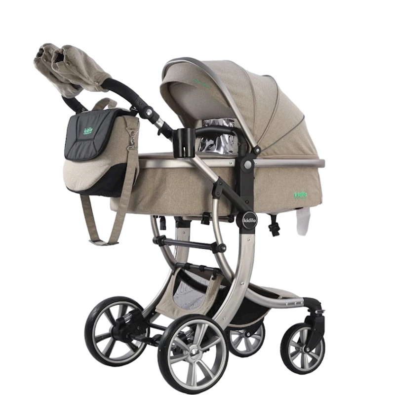 Детская коляска Kidilo G600+C, бежевая