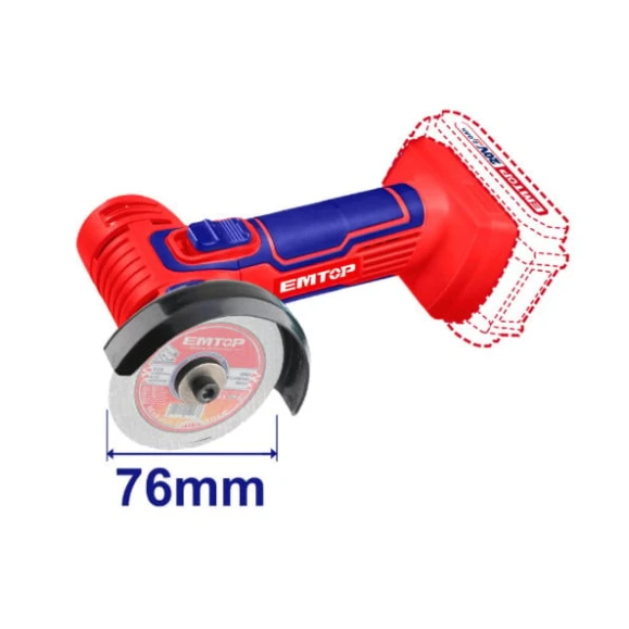 Mini Künclü cilalama maşını Emtop ELAG7601, 76 mm.