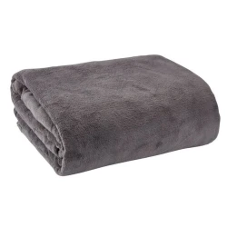 Плед JYSK Dragehode, 140x200 см, полиэстер, темно-серый Плед JYSK Dragehode, 140x200 см, полиэстер, темно-серый