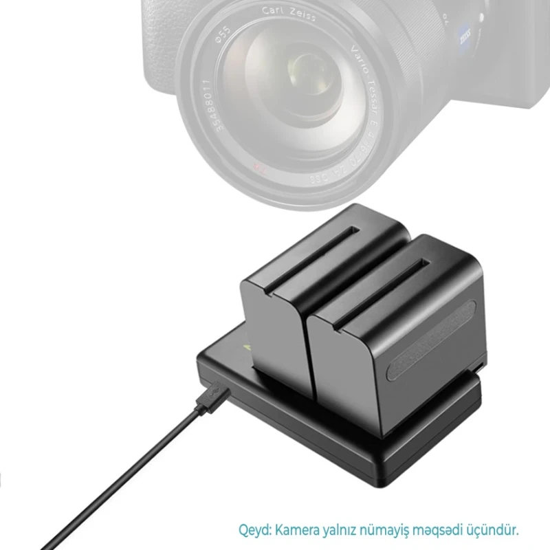 Комплект аккумулятора и адаптера для фотоаппарата Neewer NP-F970, 2 шт Комплект аккумулятора и адаптера для фотоаппарата Neewer NP-F970, 2 шт