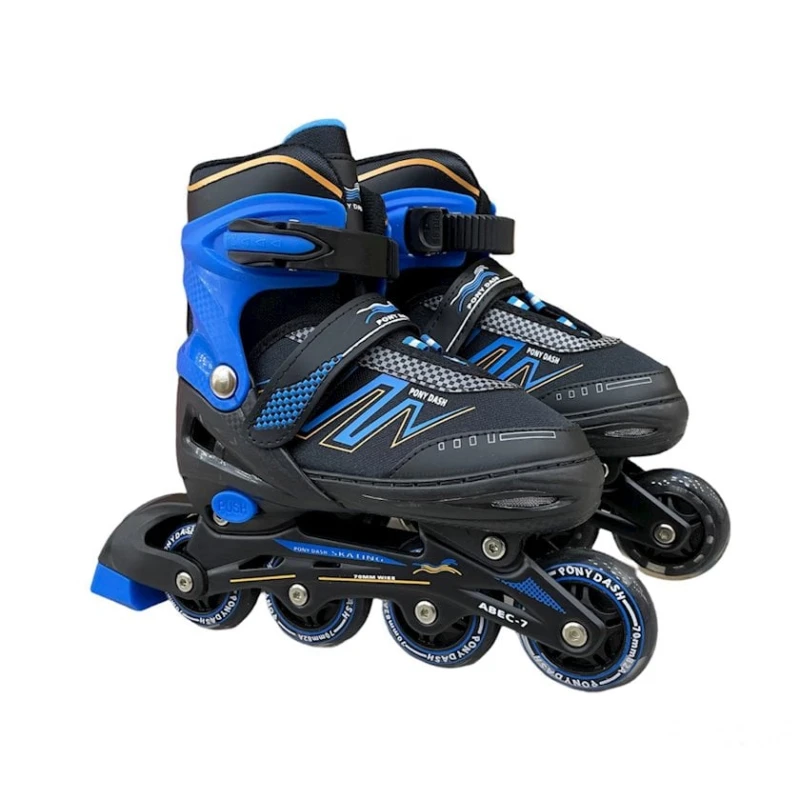 Роликовые коньки для детей 8902A, размер L (38-41), синий/черный Роликовые коньки для детей 8902A, размер L (38-41), синий/черный