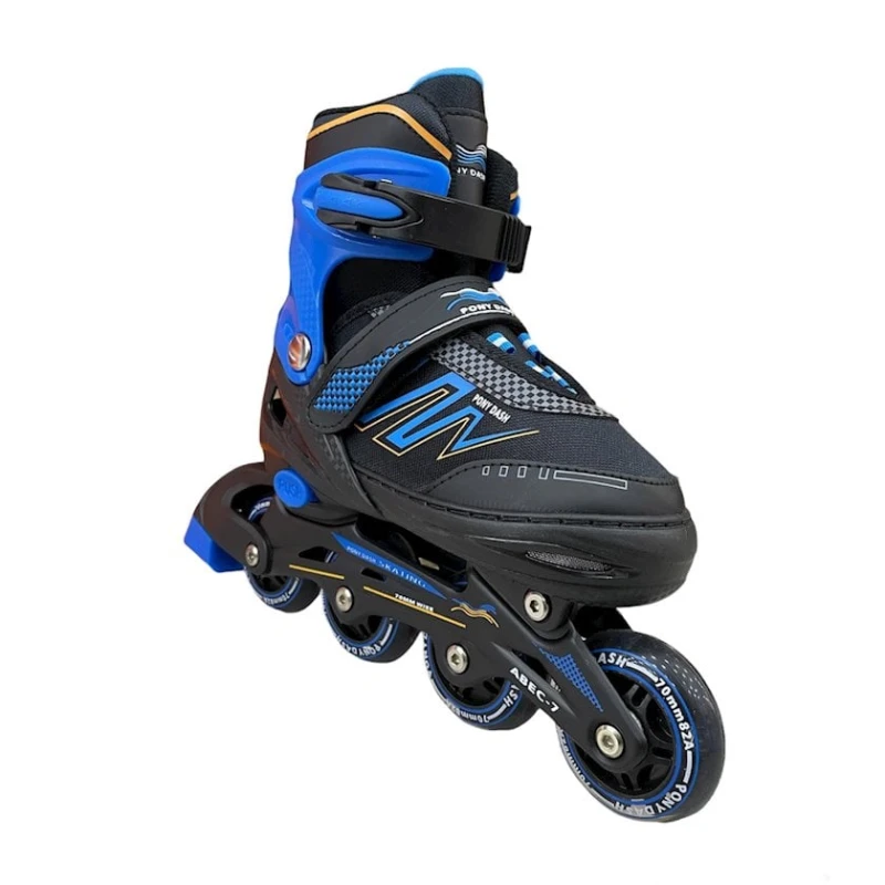 Роликовые коньки для детей 8902A, размер L (38-41), синий/черный Роликовые коньки для детей 8902A, размер L (38-41), синий/черный