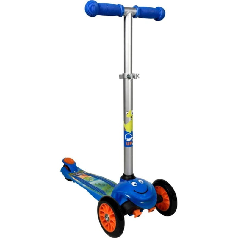 Самокат-кикборд Up2glide Fun 3 DELUXE DINO SCOOTER, детский, от 3-х лет, максимальный вес 50кг, синий Самокат-кикборд Up2glide Fun 3 DELUXE DINO SCOOTER, детский, от 3-х лет, максимальный вес 50кг, синий
