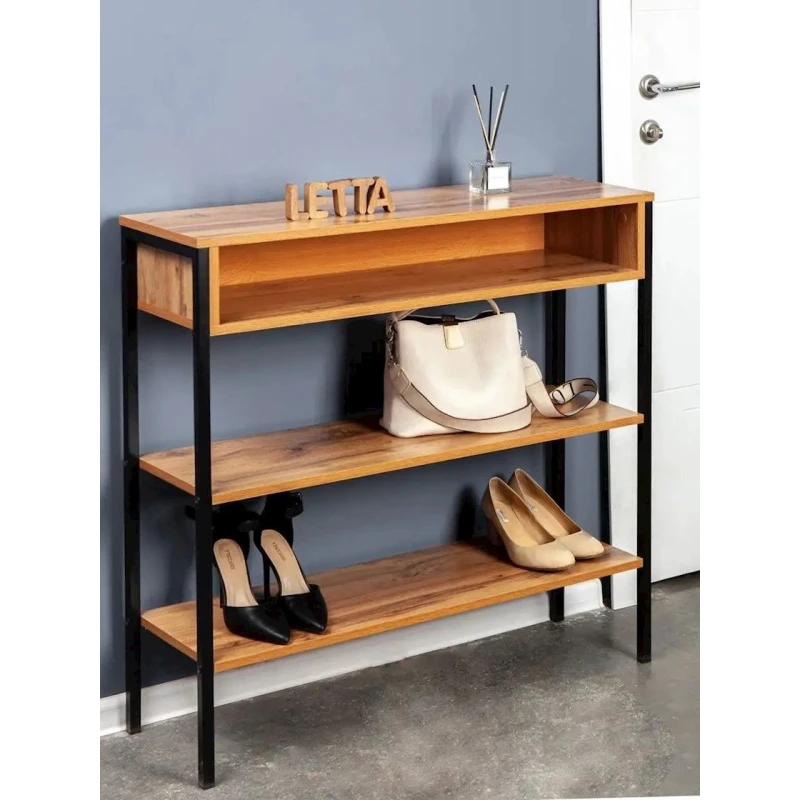 Консоль 28x90x90 см, ЛДСП, коричневая Консоль 28x90x90 см, ЛДСП, коричневая