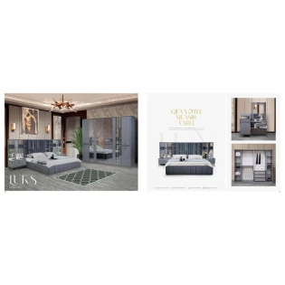 Спальный гарнитур Stil Mebel Luks AL-20, серый