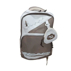 Школьный рюкзак M-175_S_1, нейлон, коричневый