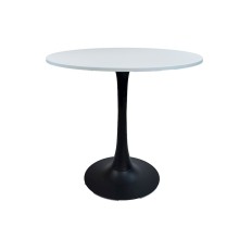 Masa Del Groups Arc 258, MDF/metal, ağ/qara, 85x73x85 sm