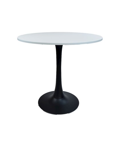 Masa Del Groups Arc 258, MDF/metal, ağ/qara, 85x73x85 sm