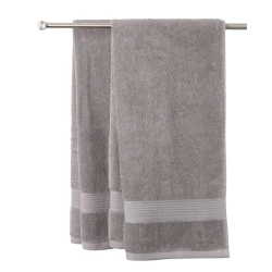 Полотенце банное JYSK Karlstad By Kronborg 2336742, 70x140 см, хлопок, серый