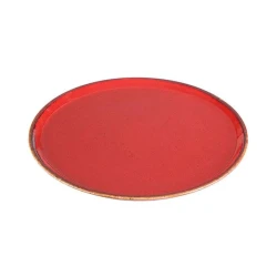 Тарелка Porland Seasons, фарфор, красный, 28 см Тарелка Porland Seasons, фарфор, красный, 28 см