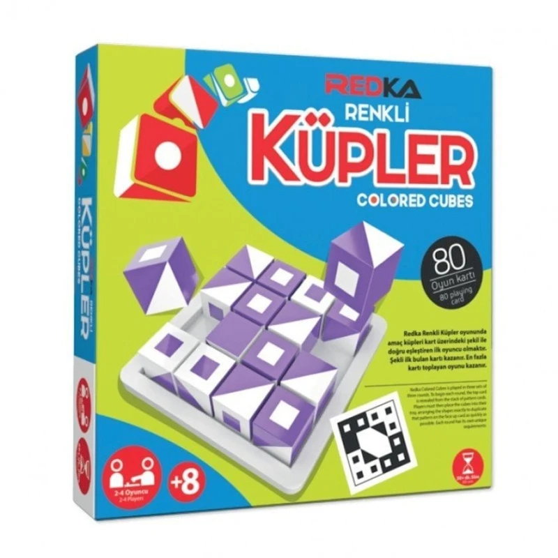 Развивающая игра Redka Küpler Color Cubes, с 8 лет, пластик, фиолетовый, белый Развивающая игра Redka Küpler Color Cubes, с 8 лет, пластик, фиолетовый, белый