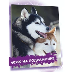 Алмазная мозаика Волки, 40х50 см Алмазная мозаика Волки, 40х50 см