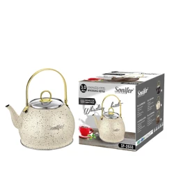 Чайник Sonifer SF-2533, нержавеющая сталь, бежевый, 3 л