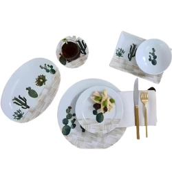 Набор для завтрака Porland Nevada 04POR033952, 38 предметов, на 6 персон, фарфор, разноцветный