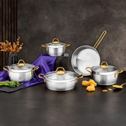 Набор посуды Ozlife FS-138, серебристый, 5 предметов