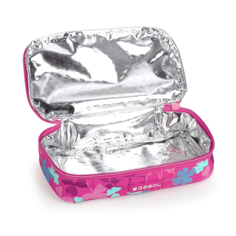 Термо ланч-бокс Gabol 235875 019, полиэстер, розовый, 21x11x5 см