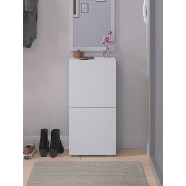 Тумба для прихожей Letta 3563_Letta25Door2Wh, ЛДСП, 24x39x80 см Тумба для прихожей Letta 3563_Letta25Door2Wh, ЛДСП, 24x39x80 см