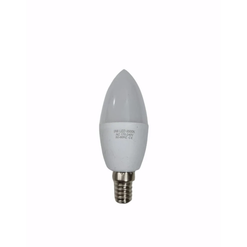 LED lampa Rasa çilçıraq üçün, şam, 9Vt, 6500K, ağ LED lampa Rasa çilçıraq üçün, şam, 9Vt, 6500K, ağ