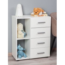 Tumba Letta LDSP, ağ, 80х34х66 sm