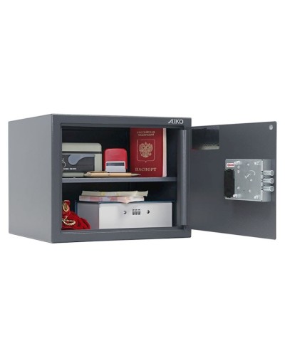 Ofis seyfi AIKO T 280, elektron kodlu, tünd boz
