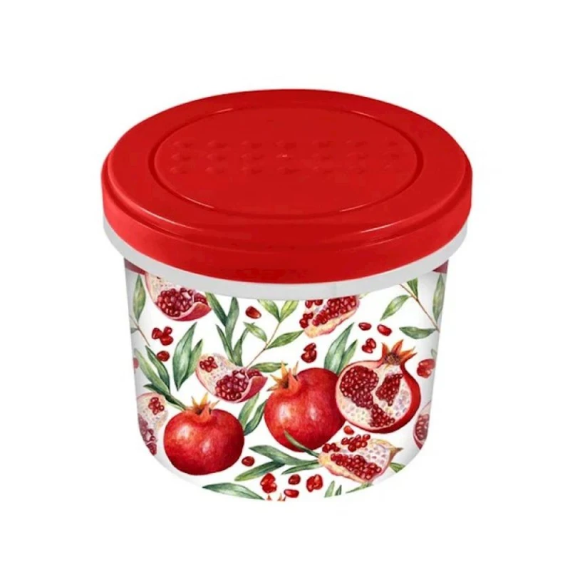 Контейнер Plast Team Asti, 700 мл, круглый, красный