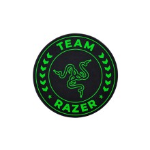 Qoruyucu xalça kreslo üçün Team Razer Floor Rug Black/Green, 120х120 sm, polyester/məxmər