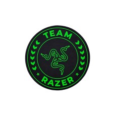 Qoruyucu xalça kreslo üçün Team Razer Floor Rug Black/Green, 120х120 sm, polyester/məxmər