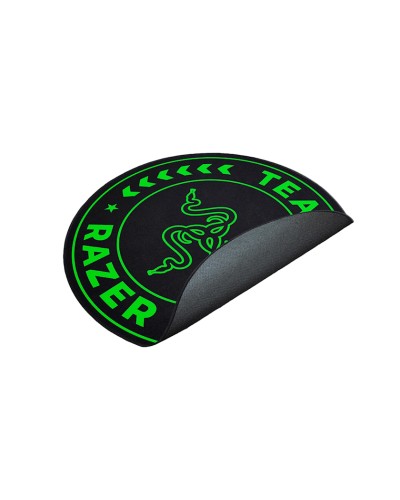 Qoruyucu xalça kreslo üçün Team Razer Floor Rug Black/Green, 120х120 sm, polyester/məxmər
