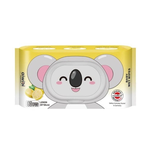 Влажные салфетки для детей Aiwibi Лимон 80 шт. Влажные салфетки для детей Aiwibi Лимон 80 шт.