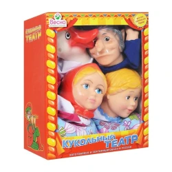 Kukla teatrı üçün oyuncaq dəsti Весна №4, şirma ilə 4 personaj