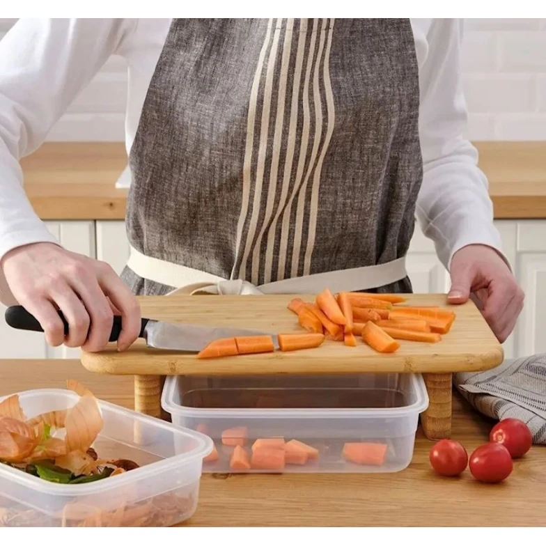 Сервировочная доска MH29366 Soho, 33x22 см, бамбук, коричневая