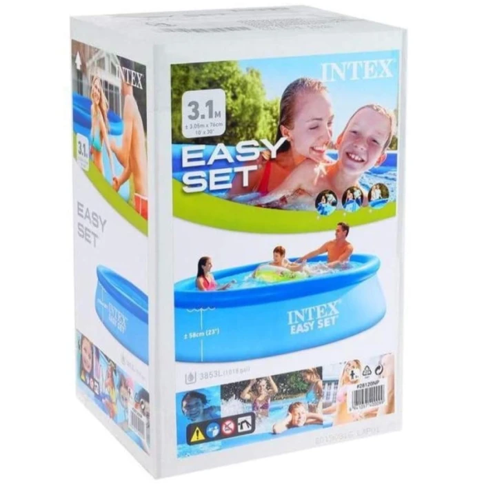 Надувной бассейн Intex H28225588110NP, 244x76 см, 2419 л, синий