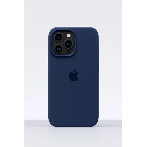 Çexol Apple iPhone 13 Pro Max üçün Silicone Dark Blue