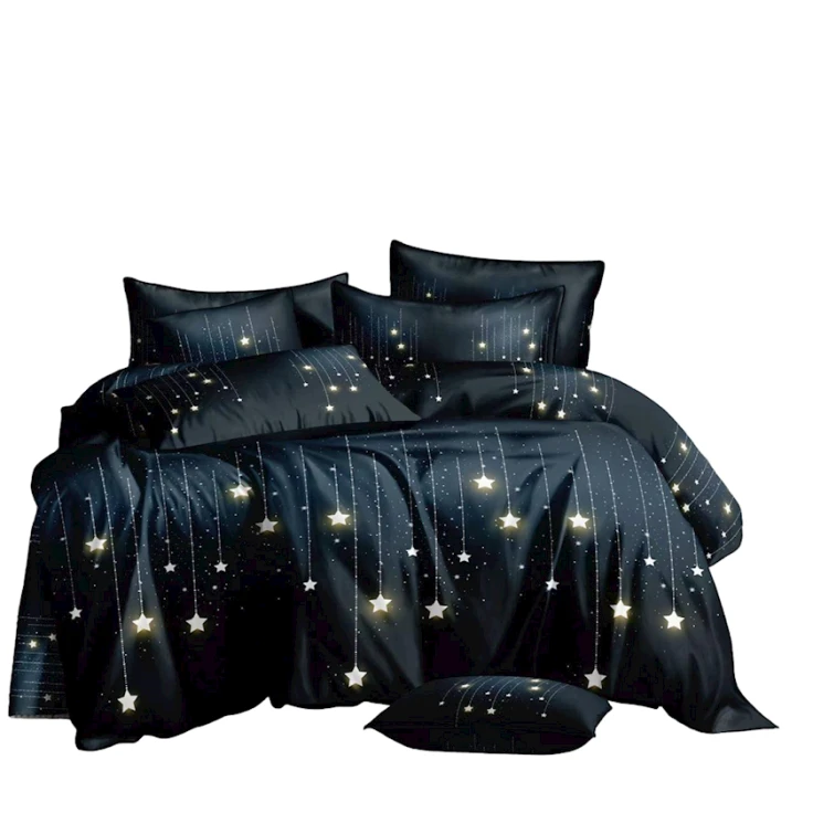 Комплект постельного белья Annaberry двуспальный, пододеяльник 200х220 см, простыня 240х260 см, наволочки 50х70 см x 2 шт, черный Комплект постельного белья Annaberry двуспальный, пододеяльник 200х220 см, простыня 240х260 см, наволочки 50х70 см x 2 шт, черный