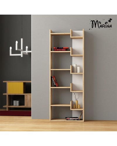 Stellaj Marina 3563_M5StelOppaSon, LDSP, qəhvəyi, 162x22x61 sm - 3563_M5StelOppaSon