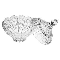 Сахарница NH_741202, 17x19 см, стекло, прозрачная Сахарница NH_741202, 17x19 см, стекло, прозрачная