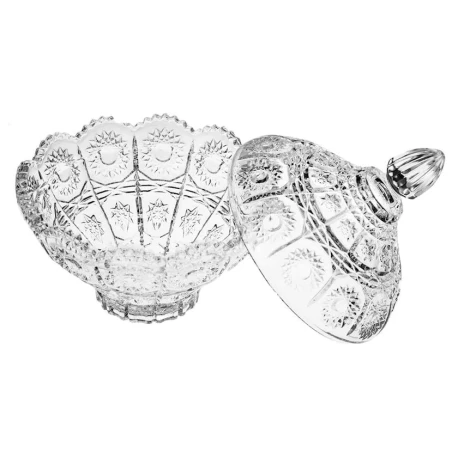 Сахарница NH_741202, 17x19 см, стекло, прозрачная Сахарница NH_741202, 17x19 см, стекло, прозрачная