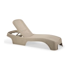 Şezlonq Senyayla Brezza Rattan, 73x190x33 sm, bej