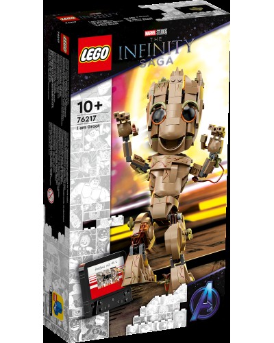 Konstruktor LEGO Super Heroes I am Groot 76217, 10+ yaş, 476 hissə