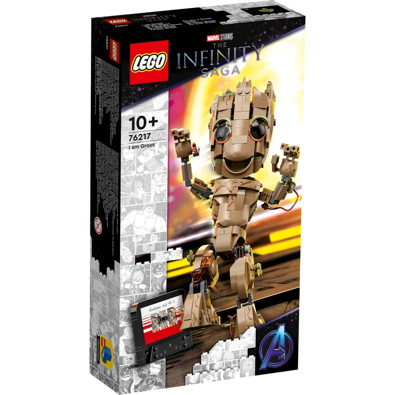 Конструктор LEGO Super Heroes I am Groot 76217, 10+ лет, 476 элементов