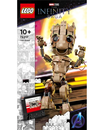 Konstruktor LEGO Super Heroes I am Groot 76217, 10+ yaş, 476 hissə