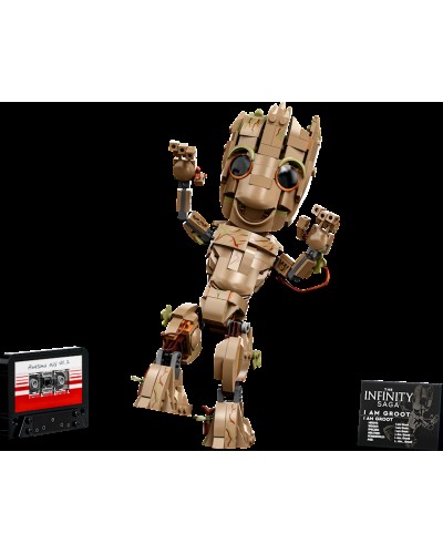 Konstruktor LEGO Super Heroes I am Groot 76217, 10+ yaş, 476 hissə