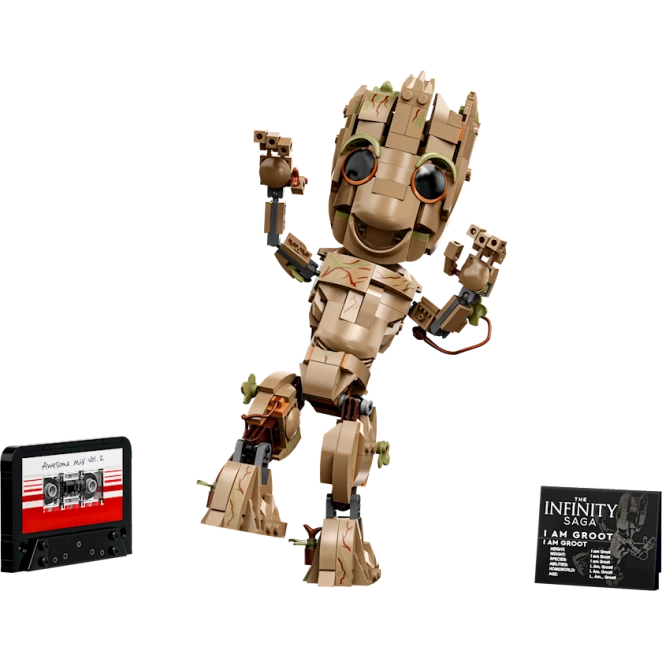 Конструктор LEGO Super Heroes I am Groot 76217, 10+ лет, 476 элементов