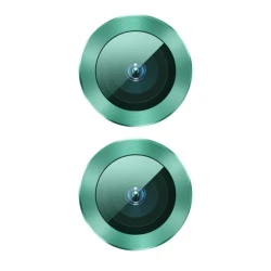 Qoruyucu şüşə kamera üçün Baseus Alloy Protection Ring Lens Film Green Apple iPhone 11 üçün