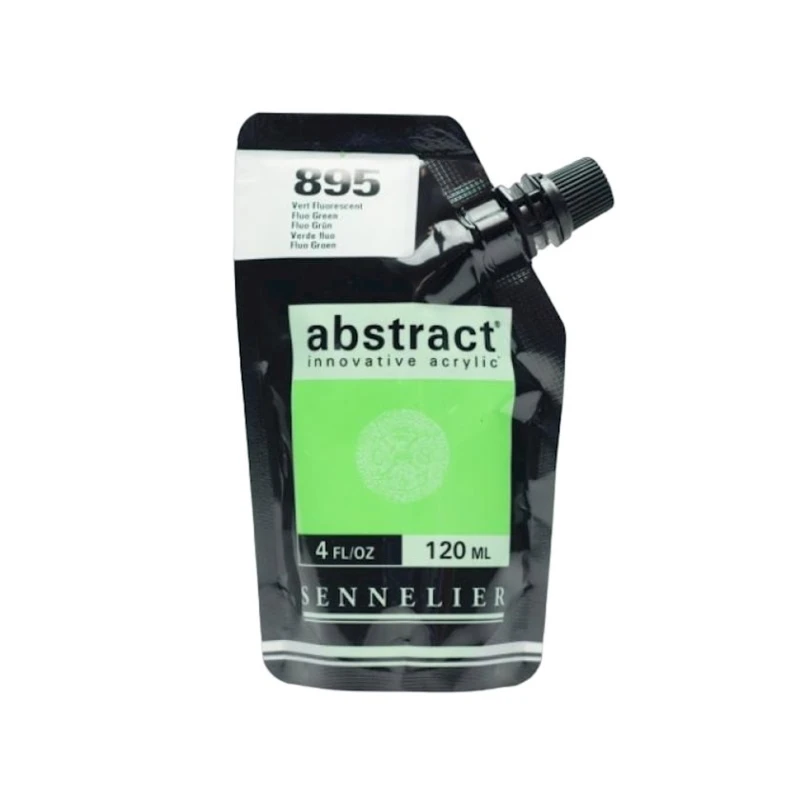 Akril boya Sennelier Abstract 895 Fluo Green, 120 ml