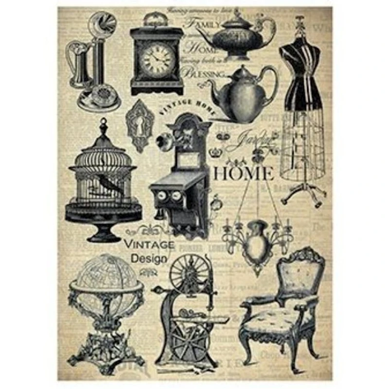 Рисовая бумага для декупажа Cadence - 210, А3, 29.7x42 см Рисовая бумага для декупажа Cadence - 210, А3, 29.7x42 см