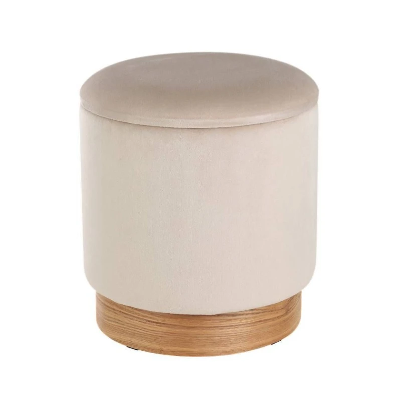 Пуфик 92, ткань, белый, 40x35x35 см Пуфик 92, ткань, белый, 40x35x35 см